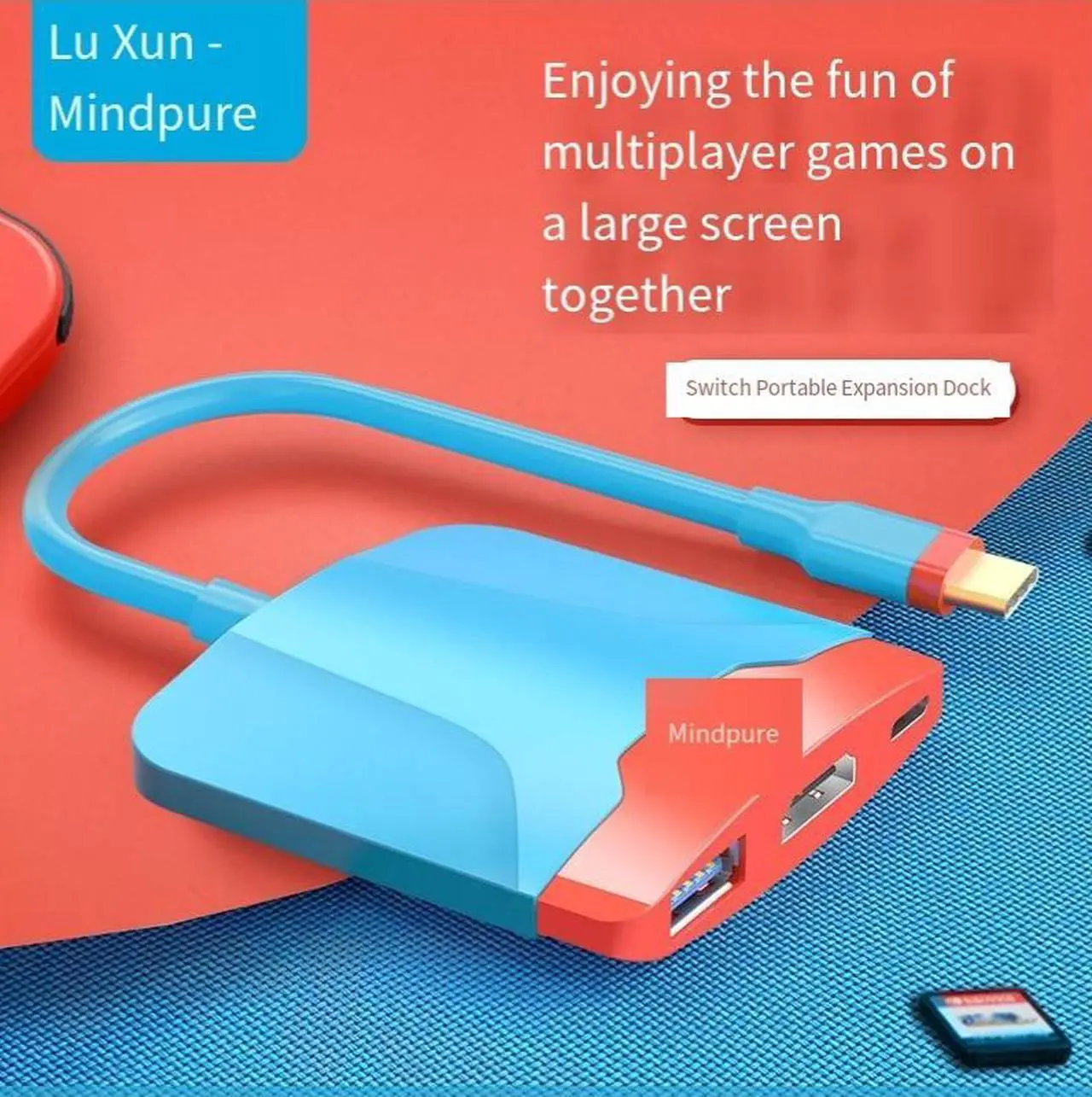 Alt view image 4 of 4 - Factory-customized three-in-one docking station type-c Nintendo Converter switch portable dock docking station