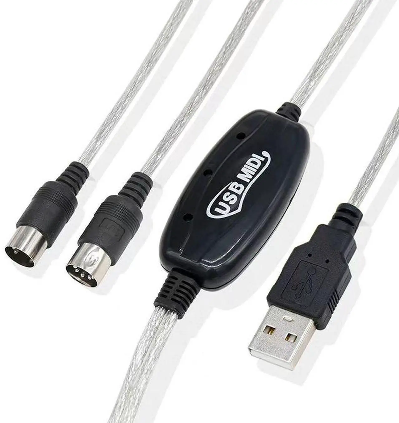 Main image of midi cable, usb, midi cable, music editing cable, MIDI to USB cable, electronic organ music cable, connection cable