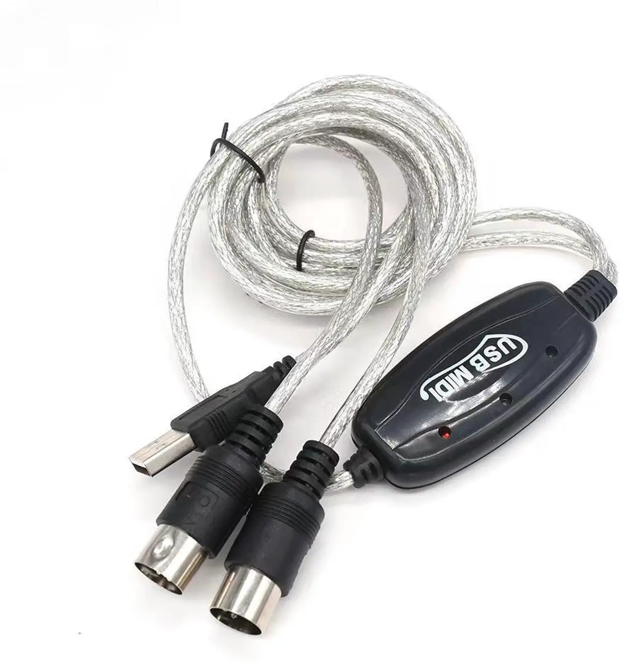 Alt view image 4 of 4 - midi cable, usb, midi cable, music editing cable, MIDI to USB cable, electronic organ music cable, connection cable