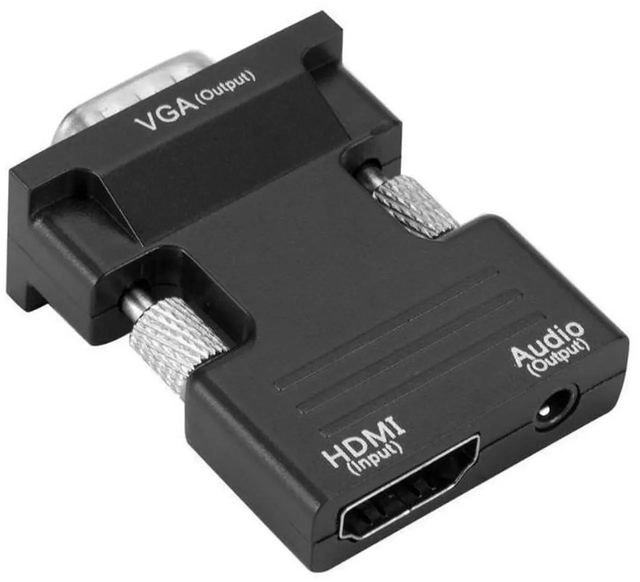 Alt view image 4 of 4 - HDMI female to VGA male adapter converter with audio projector, high-definition computer display, set-top box hdmi
