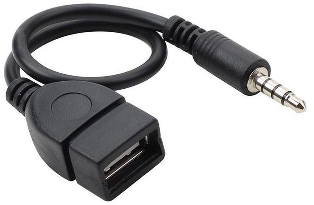 Main image of Car aux audio cable to usb, usb to 3.5mm car audio cable, OTG 3.5mm car adapter cable