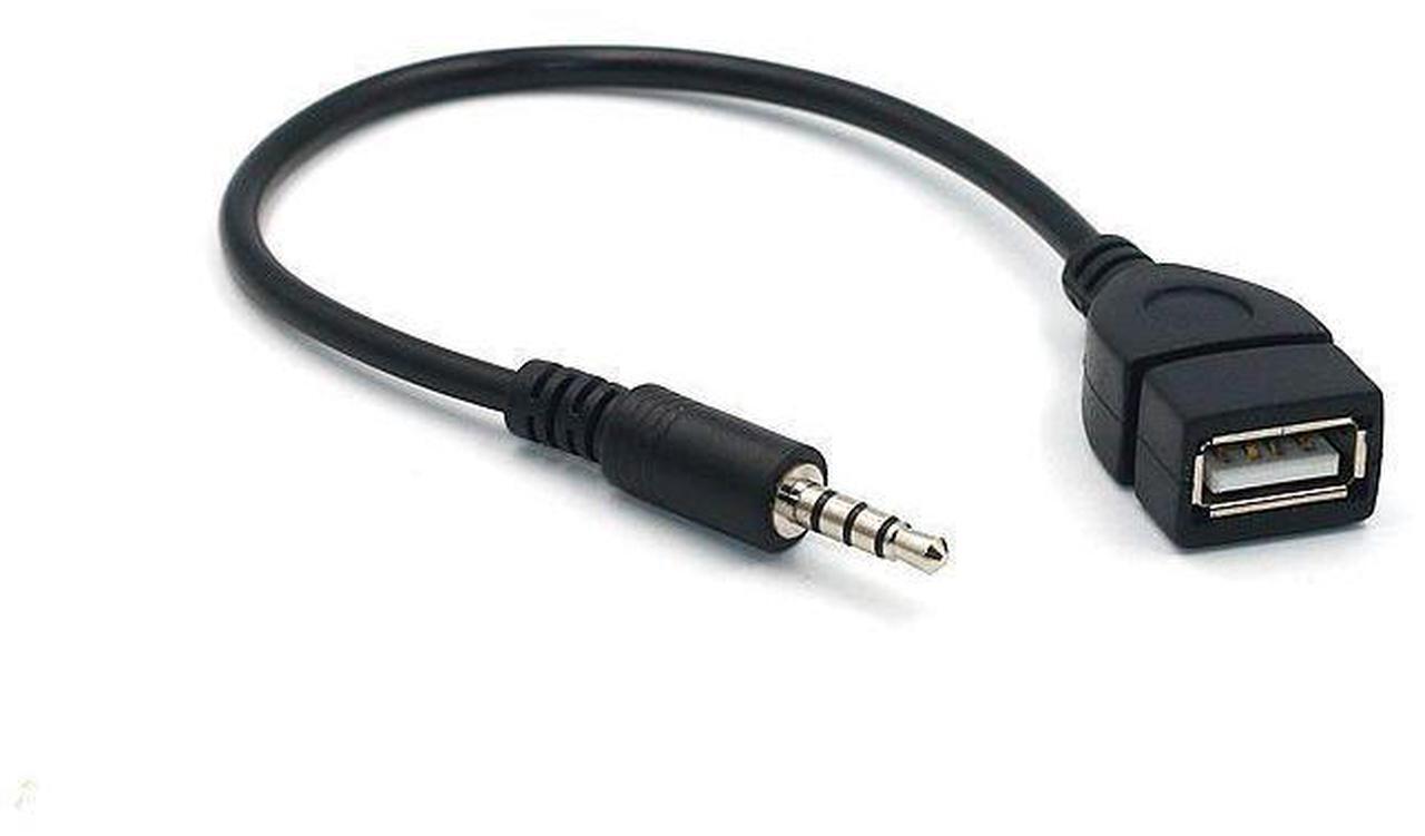 Alt view image 3 of 4 - Car aux audio cable to usb, usb to 3.5mm car audio cable, OTG 3.5mm car adapter cable