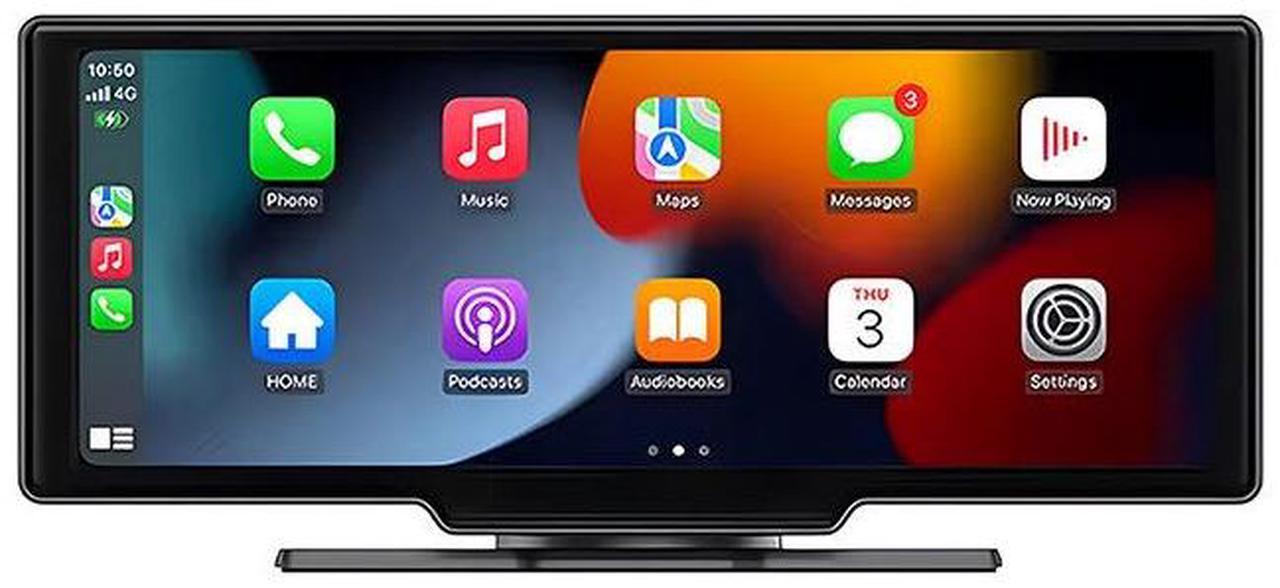 Main image of Cross-border 10.26-inch Carplay smart screen, convenient navigation, MP5 player, car screen projection dashcam 10.26-inch projection model + front and rear dual dashcams + reversing camera, 32G memory