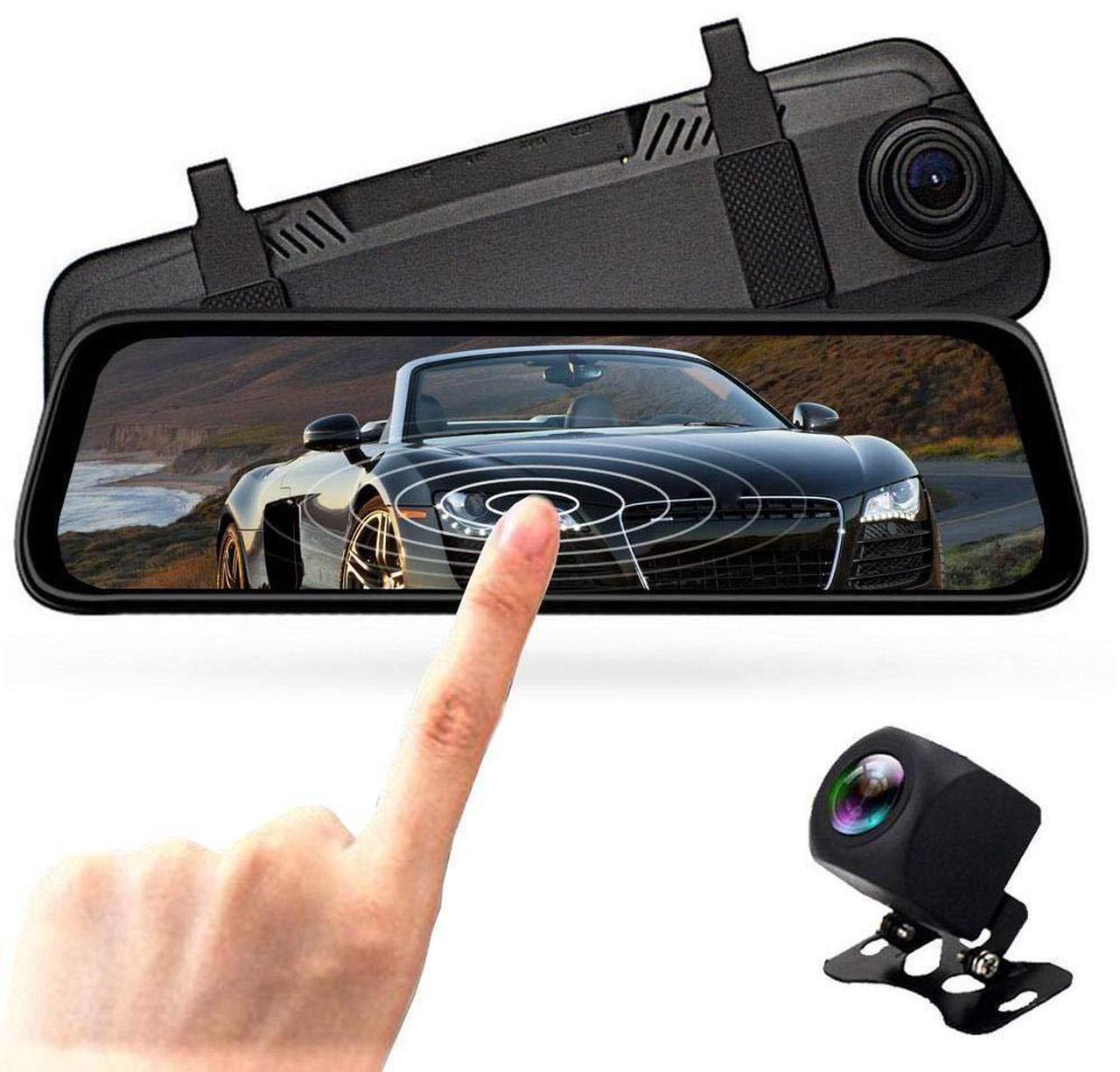 Main image of 2K high-definition infrared night vision streaming media dashcam, full-screen parking monitoring, rearview mirror dashcam
10-inch 1296P dual streaming media lenses