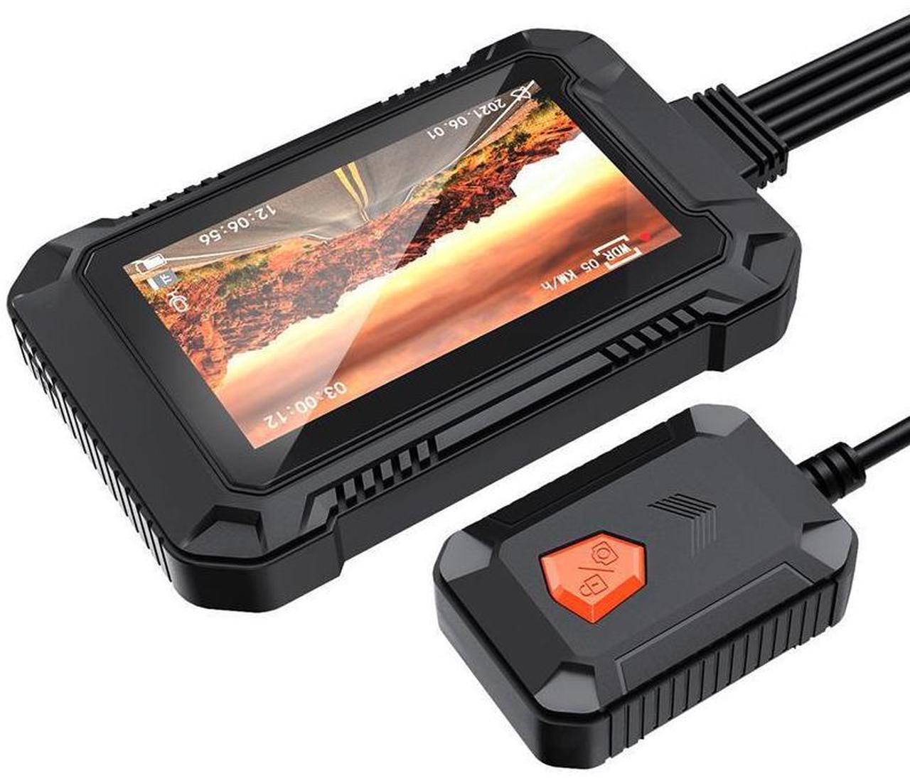 Main image of Motorcycle dashcam, high-definition 1080P, screenless Wi-Fi, one-click locking, GPS dual recording, MT2, with screen and Wi-Fi