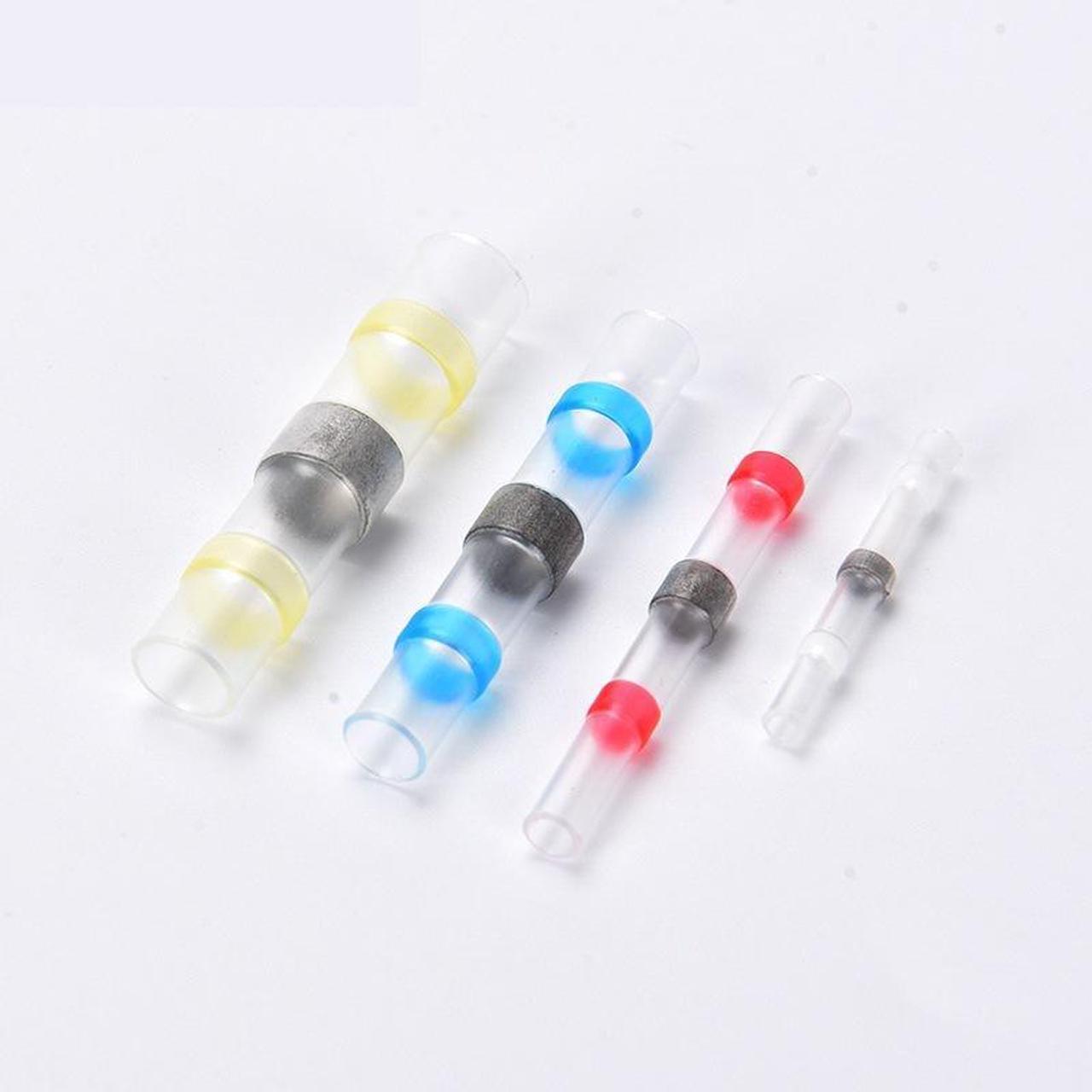 Alt view image 2 of 4 - Waterproof heat shrink voltage-free soldering ring middle terminal, soldering ring soldering terminal, heat shrink tube quick connection terminal