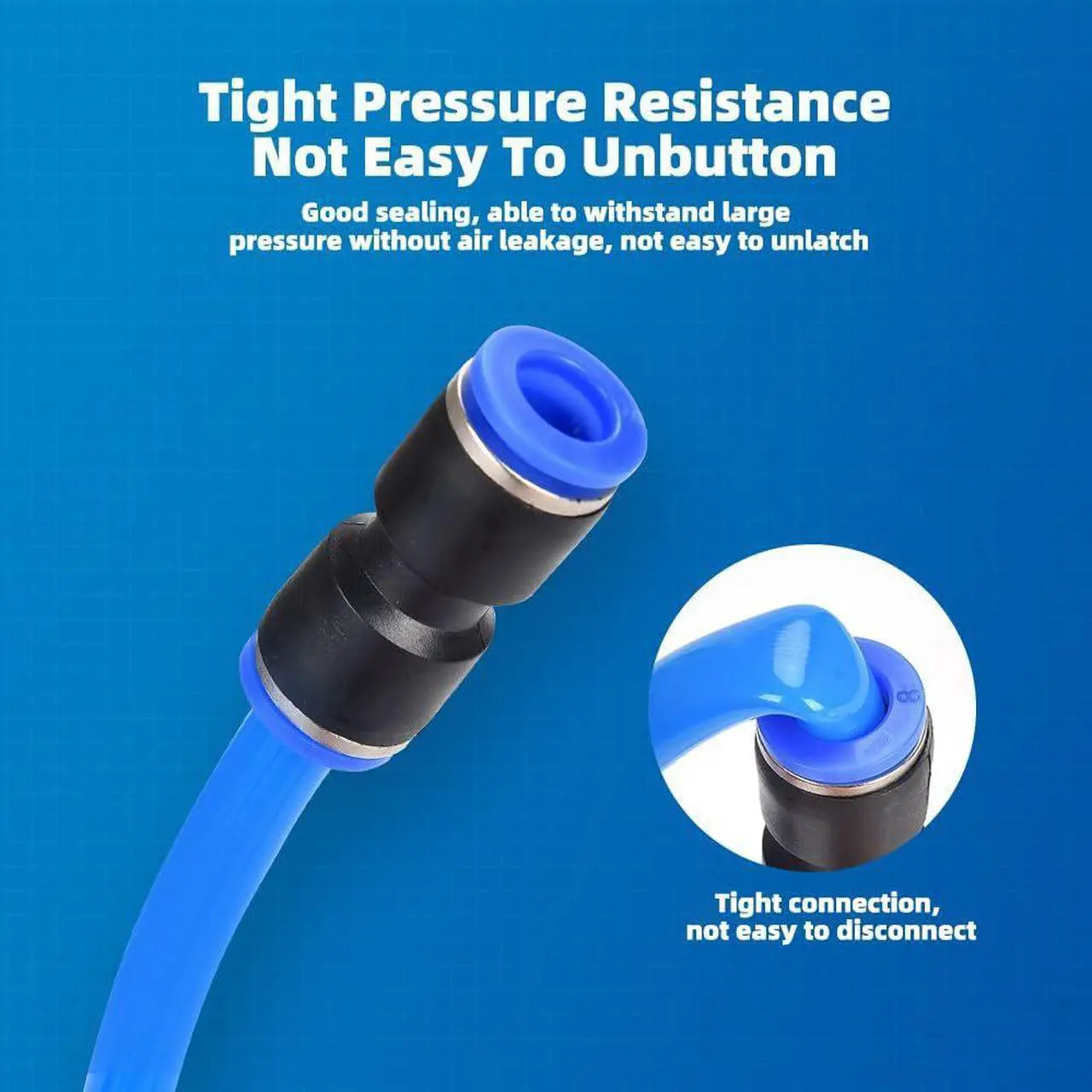 Alt view image 2 of 4 - 40 pieces of straight-through quick pneumatic joint accessories 5/32 1/4 5/16 3/8 1/2 inch cross-border combination assembly