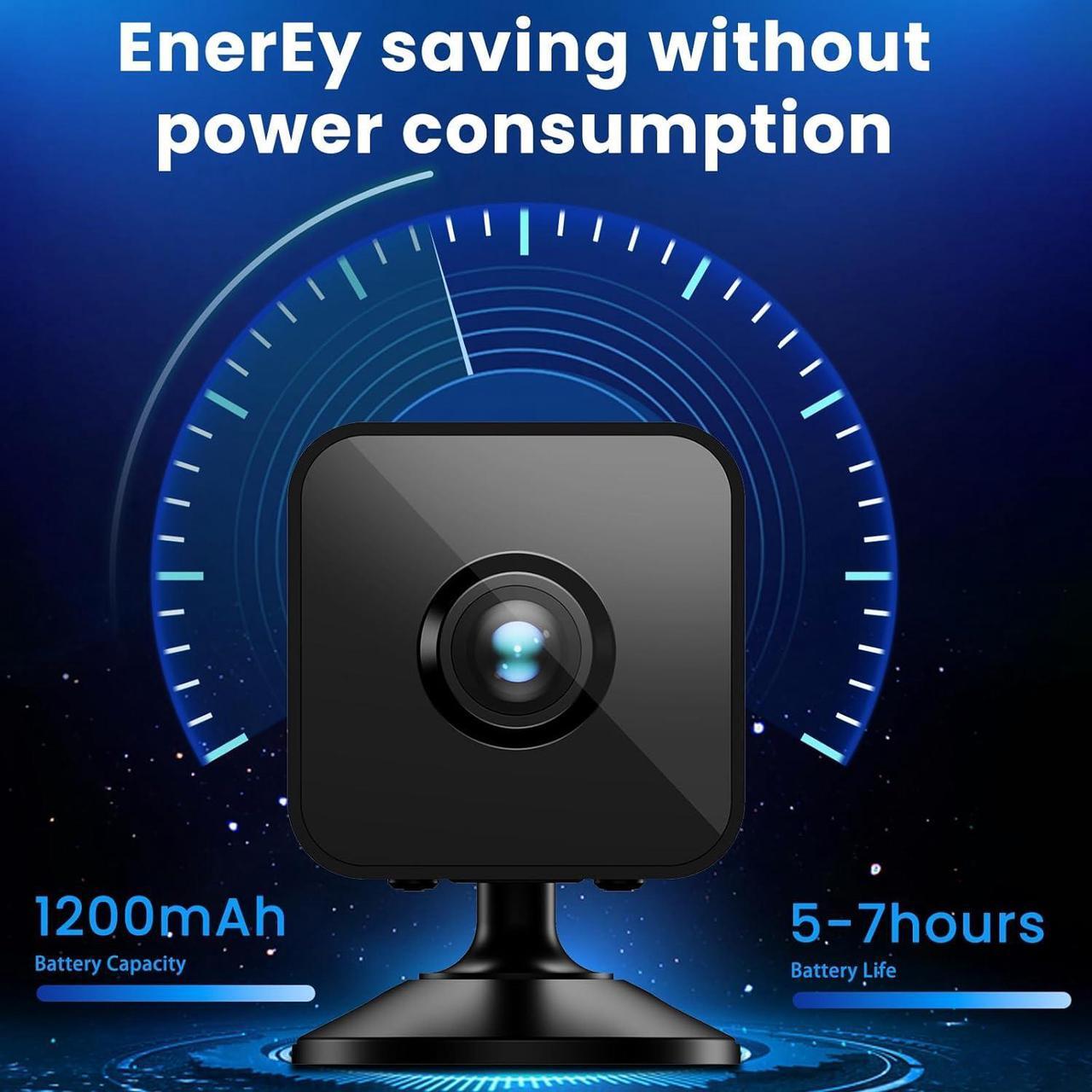 Alt view image 2 of 7 - 4K Mini Indoor Wireless Camera Micro Pet WiFi Small House Tiny Body Security Camera Nanny Smart Cameras,Night Vision Motion Detection Indoor Outdoor
