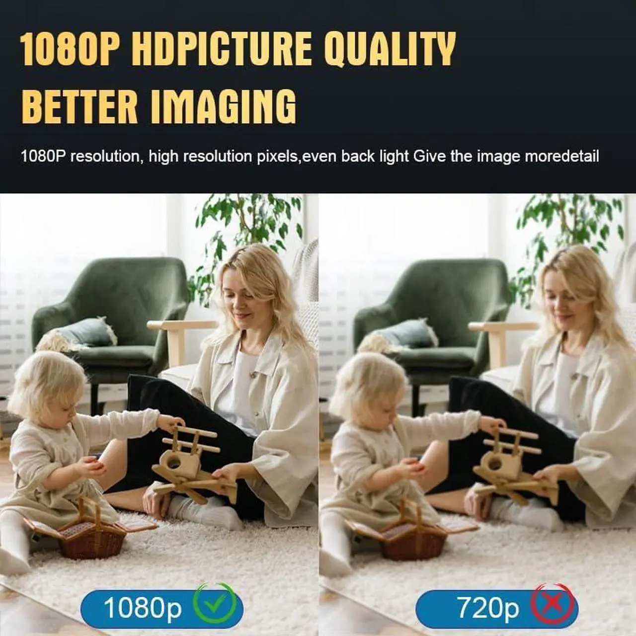 Alt view image 4 of 7 - Mini Wireless Camera WIFI Security Camera,Smallest 1080P HD Home Indoor Outdoor Cameras Room Dog Pet Cams, Nanny Cam, 110 Angle Night Vision Tiny Home Camera for Home ,Can No Need WiFi Camera