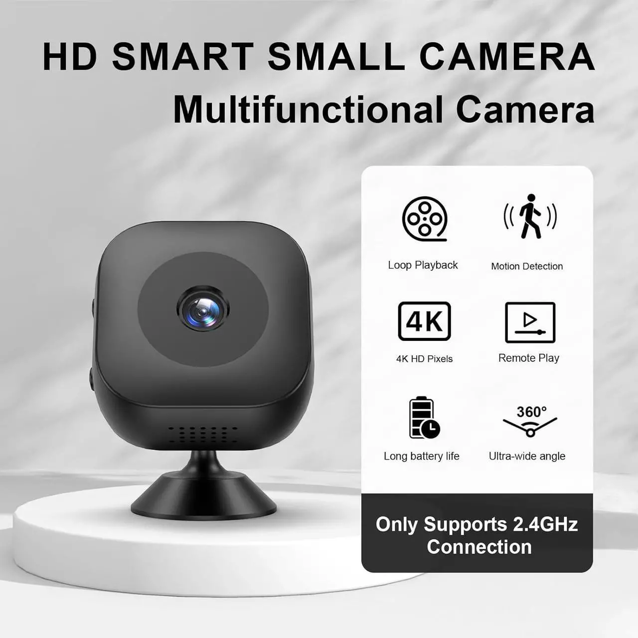 Alt view image 2 of 7 - Mini Camera,Wireless WiFi Security Camera for Home,Motion Detection & SD Card Storage,Surveillance with Motion Detection and App Control for Indoor Security