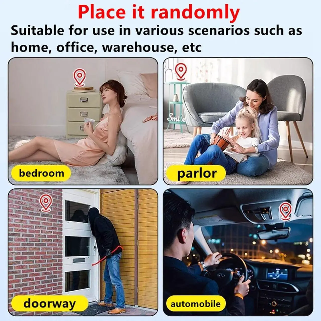 Alt view image 3 of 5 - Hidden Camera with Audio/Video. Mini Small Camera. Spy Hidden Cameras for Home Indoor Use. Spy Cam with Night Vision and Motion Detection | Only 0.9 inch! Baby Monitor Small Mini Wireless Outdoor S26