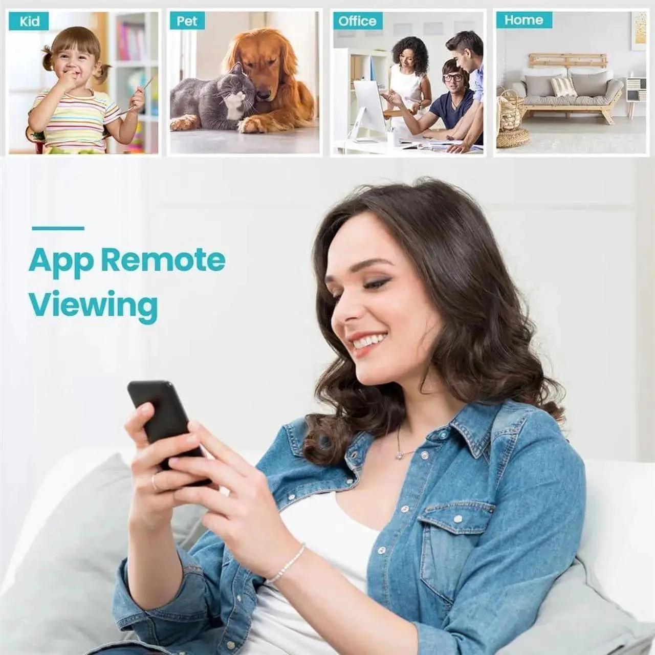 Alt view image 5 of 6 - Camera Hidden Home Mini Spy Camera WiFi Room Video Camera Hidden Small Nanny Cam with App Motion Detection Night Vision Indoor Security for Kids, Pet, Elders