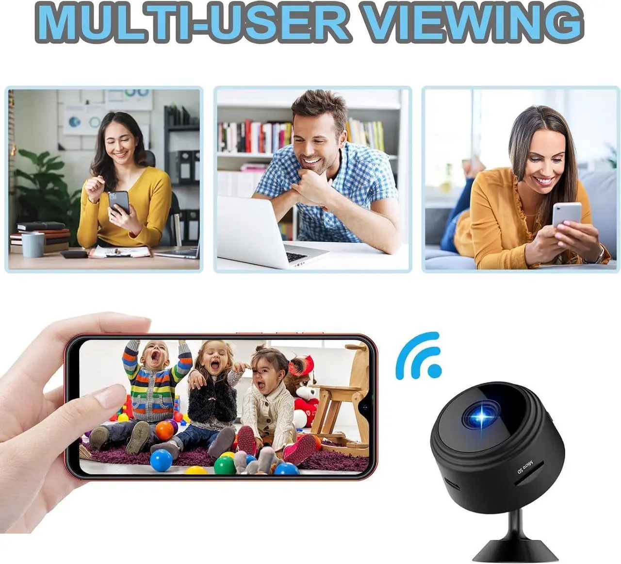 Alt view image 4 of 7 - Hidden Camera Wireless, Mini Spy WiFi 1080P HD Camera for Home Security, APP Control Surveillance Camera Indoor Outdoor for Baby Pet, Secret Nanny Cam with Night Vision(Video Only)
Brand: ZMDCAM