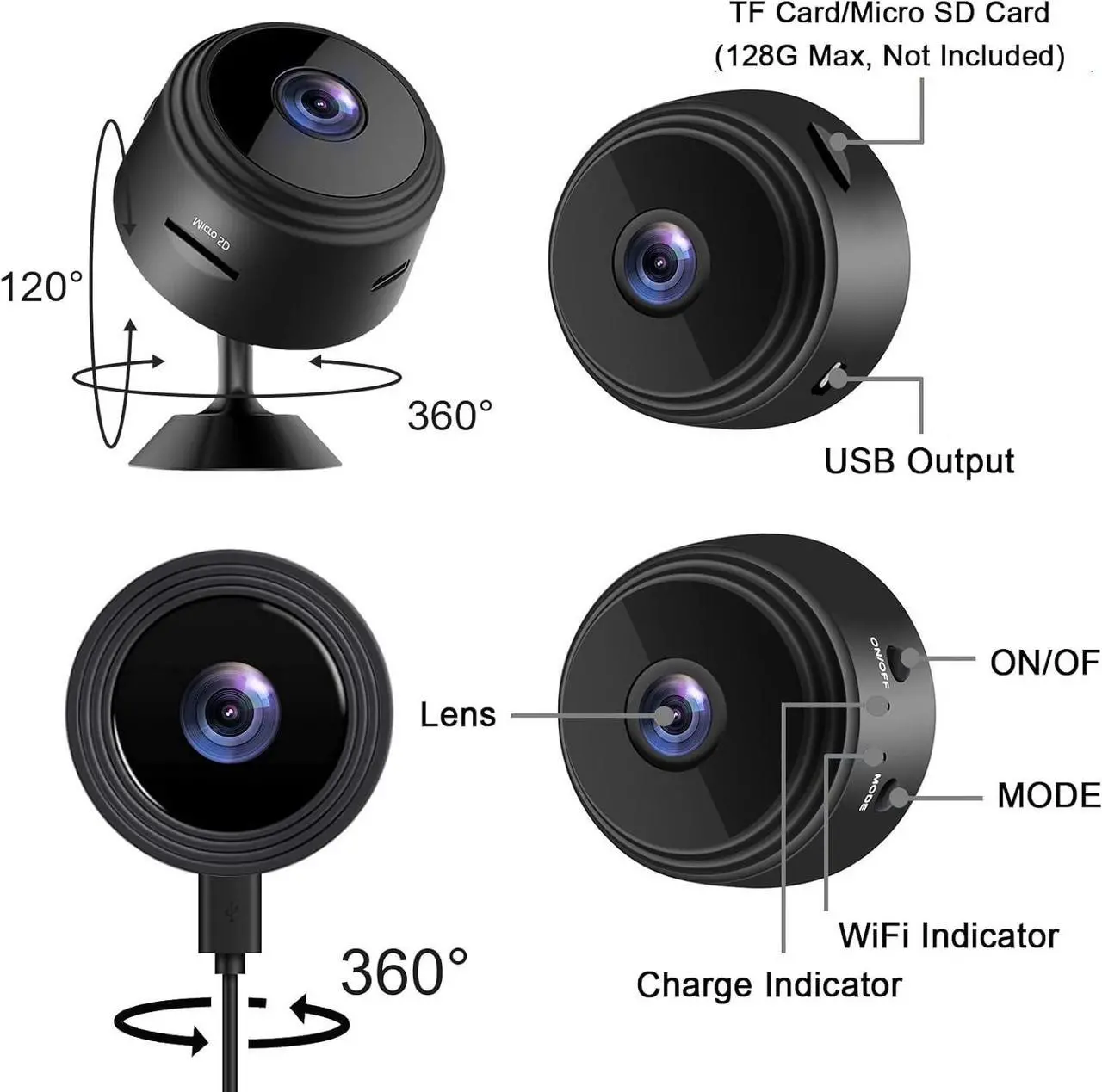 Alt view image 7 of 7 - Hidden Camera Wireless, Mini Spy WiFi 1080P HD Camera for Home Security, APP Control Surveillance Camera Indoor Outdoor for Baby Pet, Secret Nanny Cam with Night Vision(Video Only)
Brand: ZMDCAM