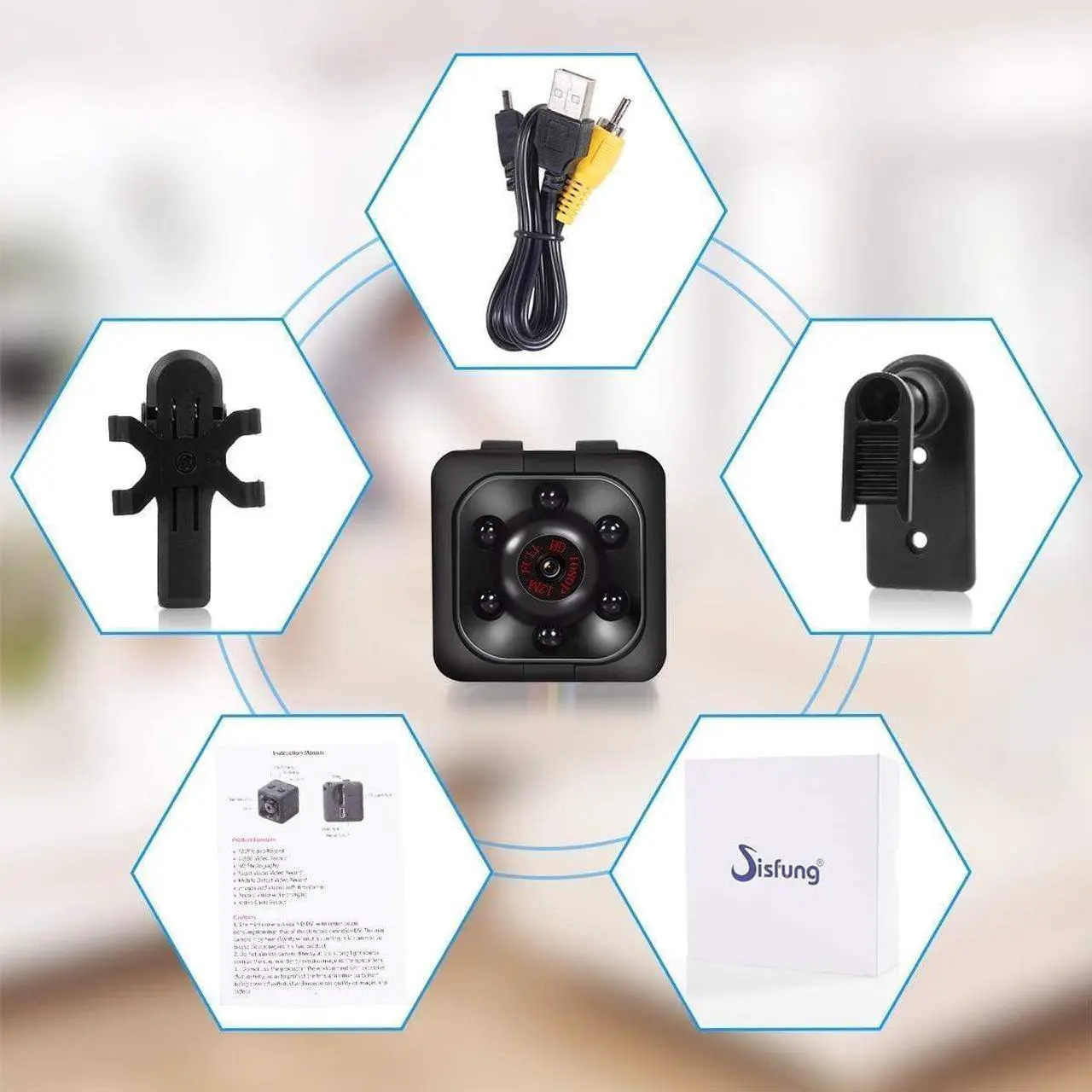 Alt view image 7 of 7 - 5G WiFi Hidden Spy Camera - 4K HD Indoor Security Cam, AI Motion Detection, 100-Day Battery, Night Vision, Wireless Mini Cameras for Home/Baby/Pet (Camera)