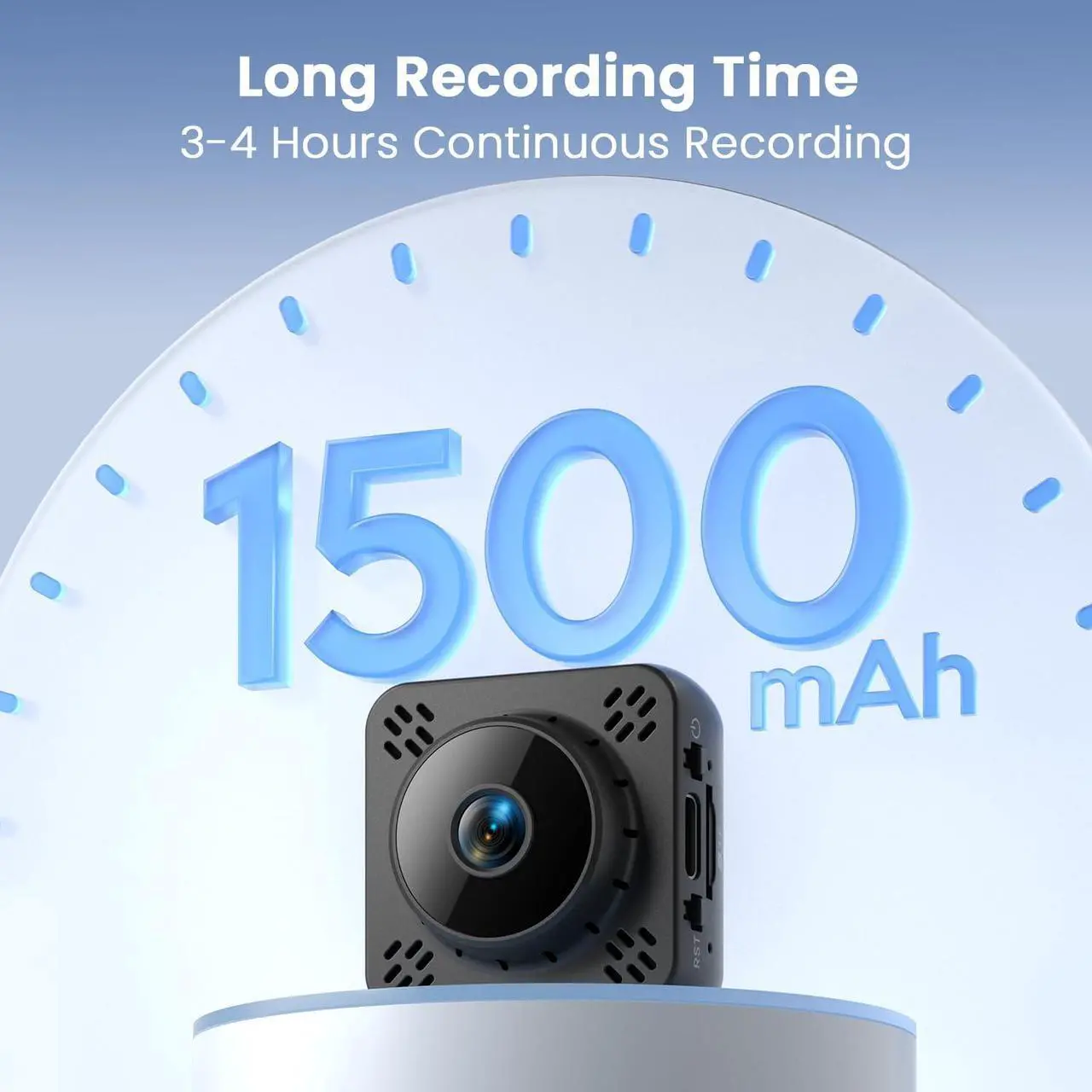Alt view image 5 of 7 - Mini Camera, 4K HD WiFi Nanny Cam - Surveillance WiFi Camera with 1-Year Cloud Storage, Motion Detection & Night Vision, No WiFi Needed Camera with Magnetic Mount for Pet/Baby/Nanny