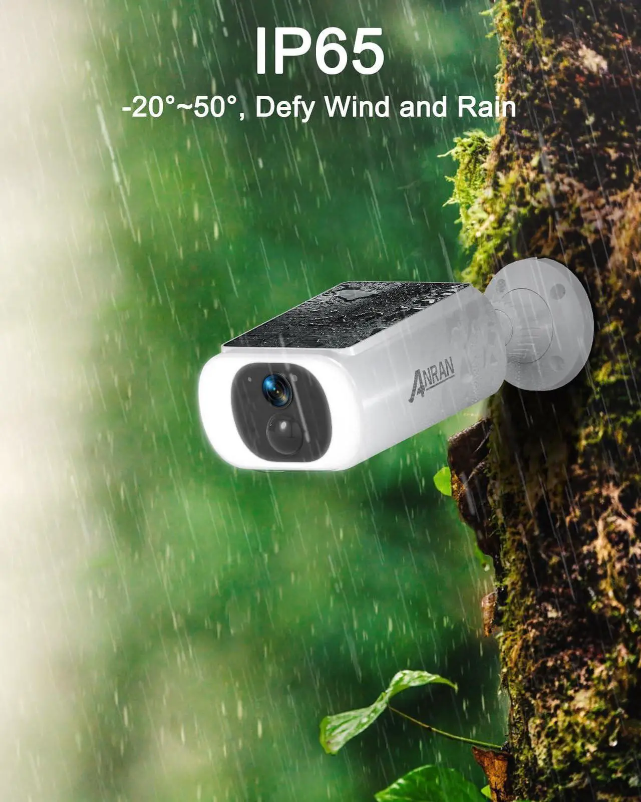 Alt view image 2 of 7 - 2K Solar Security Cameras Wireless Outdoor, 2.4Ghz WiFi Surveillance Outdoor Camera for Home Security with Embedded Solar Panel, Color Night Vision, 2-Way Talk, IP67 Waterproof, Work with Alexa