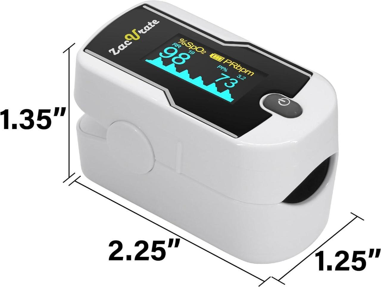 Alt view image 3 of 7 - Wireless Bluetooth Fingertip Blood Pulse Oximeter Monitor with FREE App, SpO2, Heart Rate, Plethysmograph, and Perfusion Index Finger Oxygen Sensor Meter