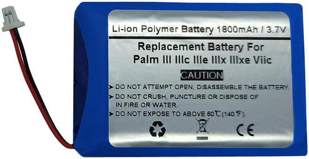 3.7V 1800mAH Replacement Battery for Palm III IIIc IIIe IIIx IIIxe Viic 170-0737