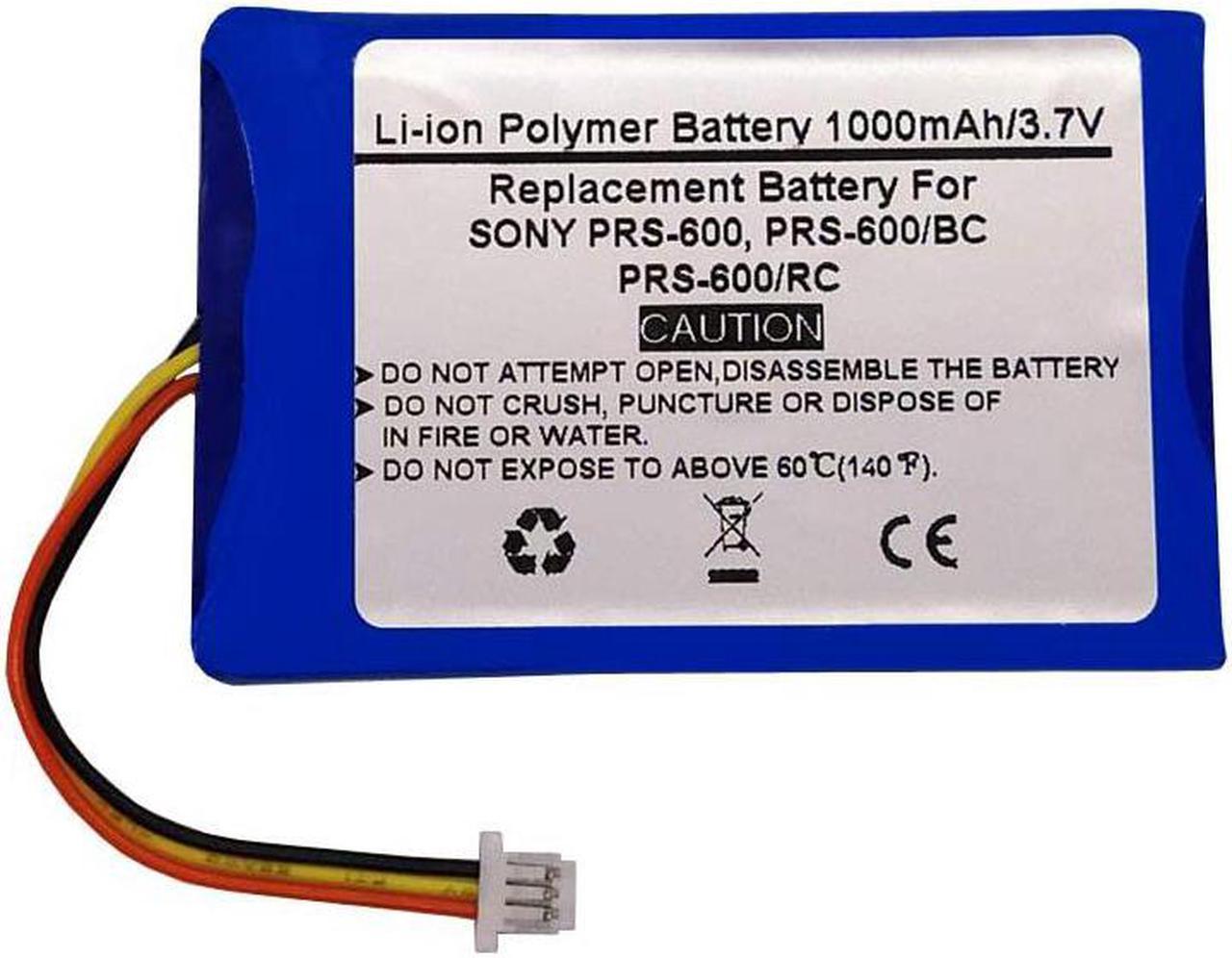 1000mAh 3.7V Replacement Battery for Sony Portable Reader PRS-600, PRS-600/BC, PRS-600/RC,Sony A98927554931, A98941654402, A-1732-035-A