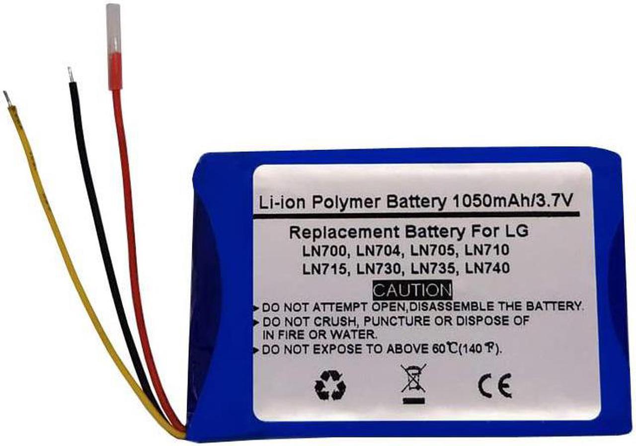 3.7V 1050mAh Replacement GPS Navigator Battery for LG LN700, LN704, LN705, LN710, LN715, LN730, LN735, LN740