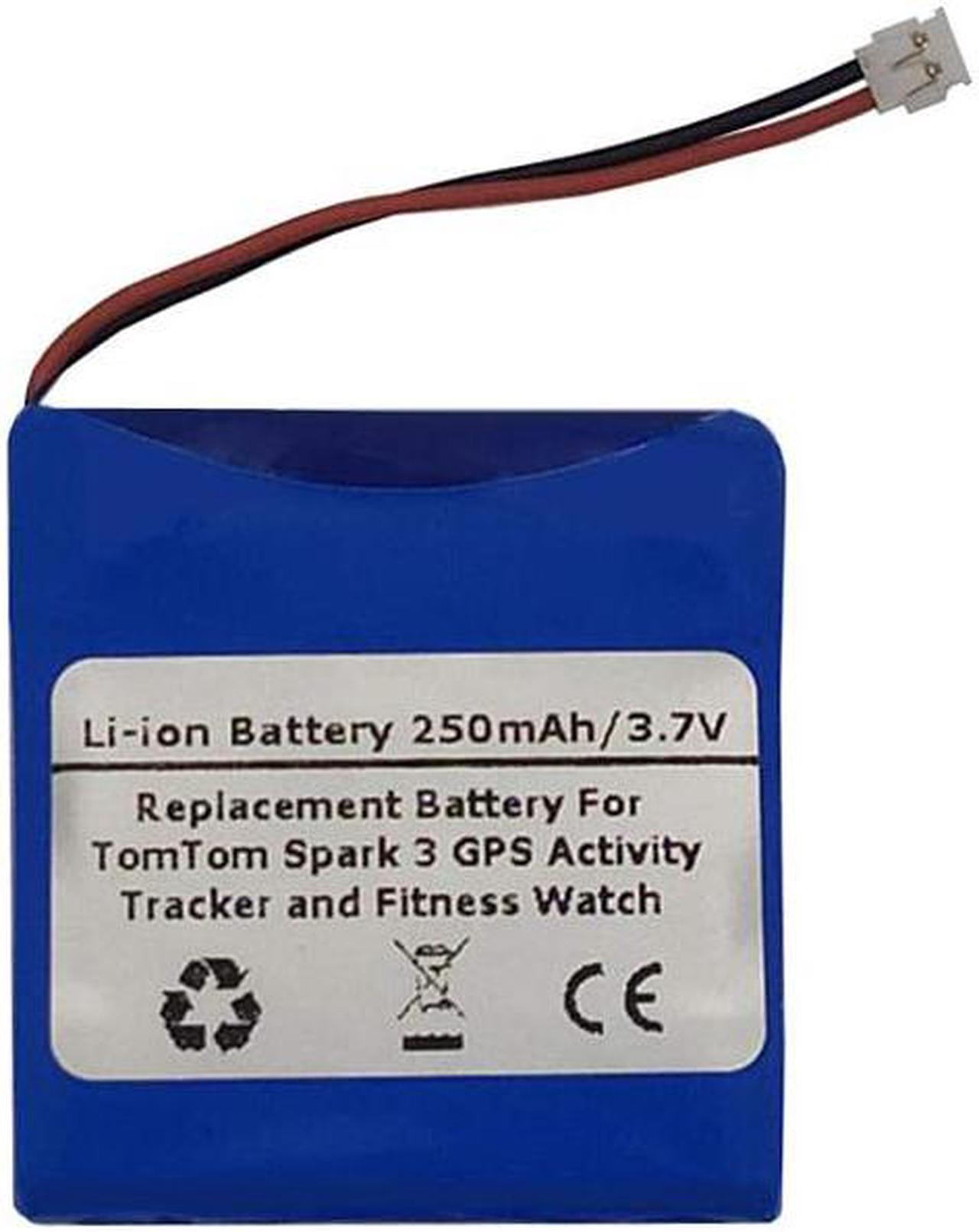 3.7V 250mAh Replacement Battery for Tomtom Spark 3 GPS Activity Tracker, Fitness Watch,PP332727