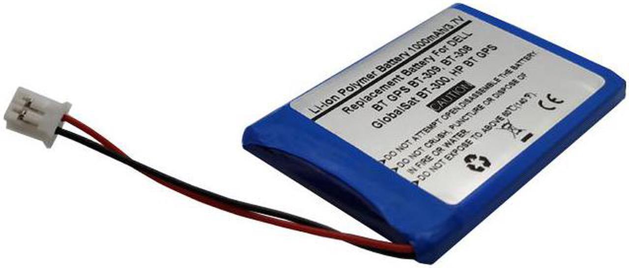 Alt view image 2 of 2 - 1000mAh/3.7V Replacement Battery for DELL BT GPS BT-309, BT-308, GlobalSat BT-300, HP BT GPS, Bluetooth GPS Receiver