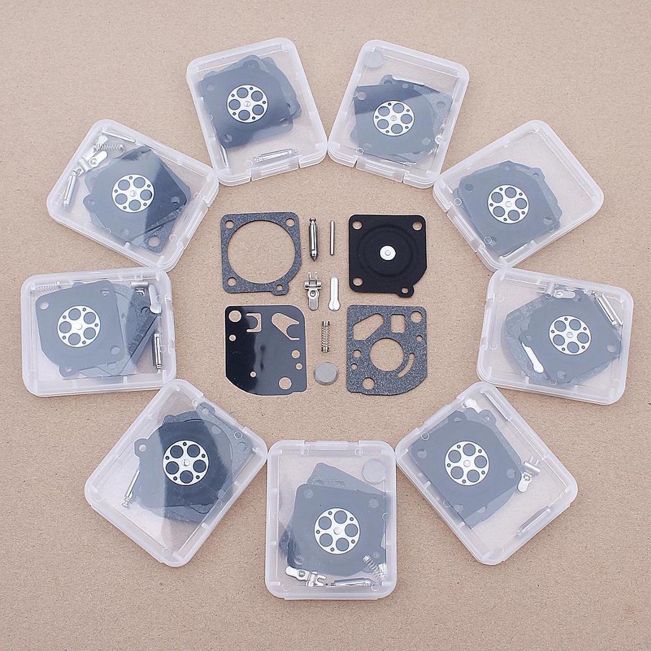 Main image of 10pcslot Carburetor Rebuild Kit For ZAMA RB-78 Weedeater Featherlite Poulan FL20 FL25 Brush Cutter Replacement Spare Part Carb