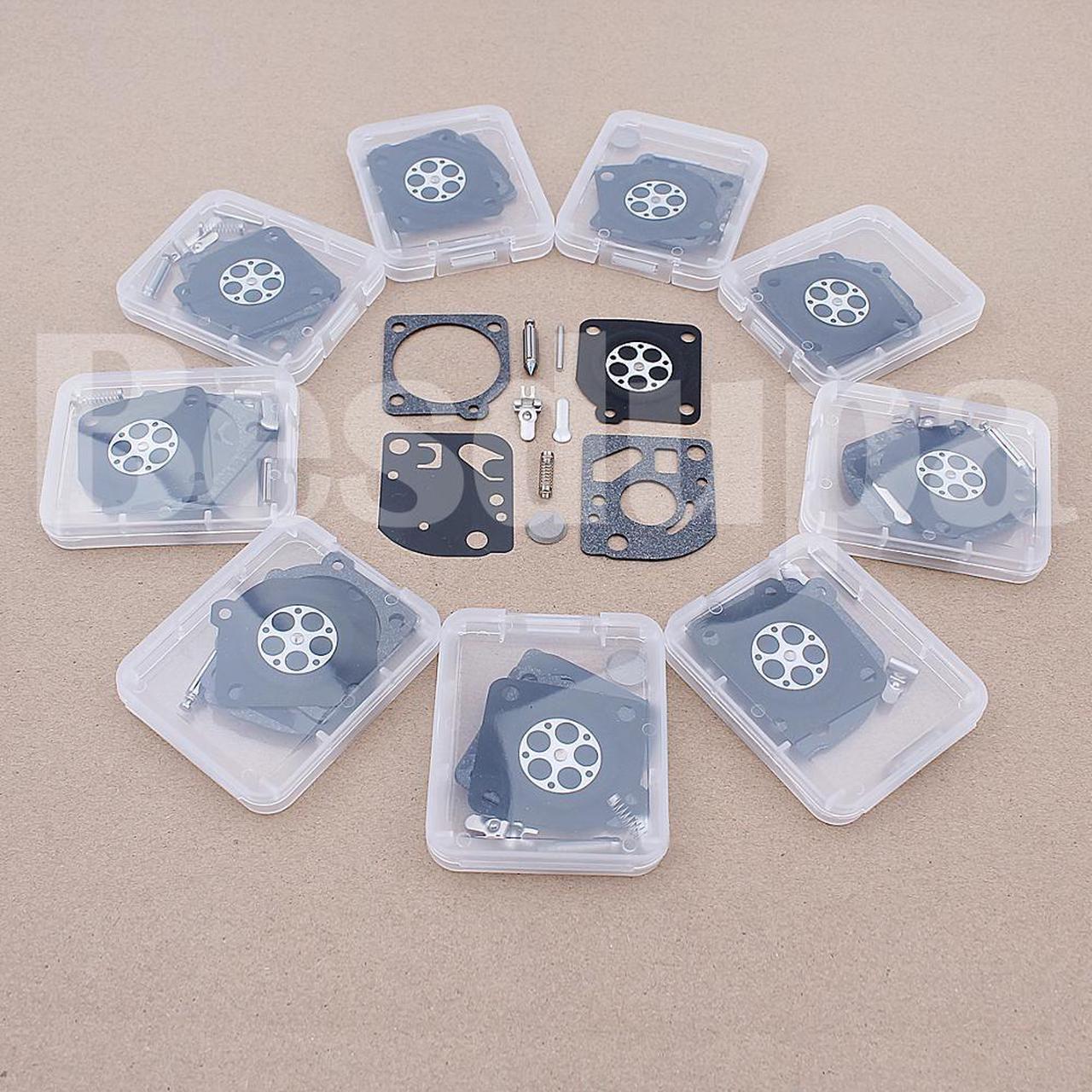 Alt view image 2 of 3 - 10pcslot Carburetor Rebuild Kit For ZAMA RB-78 Weedeater Featherlite Poulan FL20 FL25 Brush Cutter Replacement Spare Part Carb