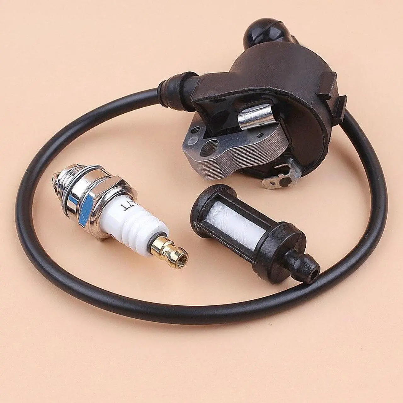 Alt view image 3 of 3 - Electronic Ignition Coil Magneto Kit for STIHL 015, 015AV, 015L Chainsaws Replacement 1114-404-3200 11144043200