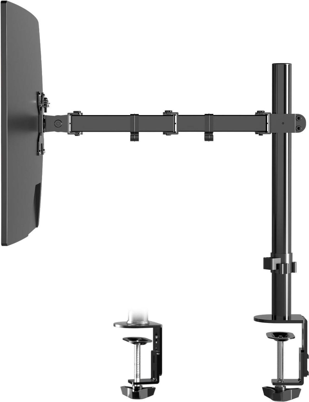 Pholiten Single Monitor Arm,Single Monitor Desk Mount,Adjustable Monitor Arm,Single Mount Holds Screen Up to 22lbs,Monitor Desk Mount,100x100 Vesa Monitor Stand,Monitor Arm Mount MD97421(PH)