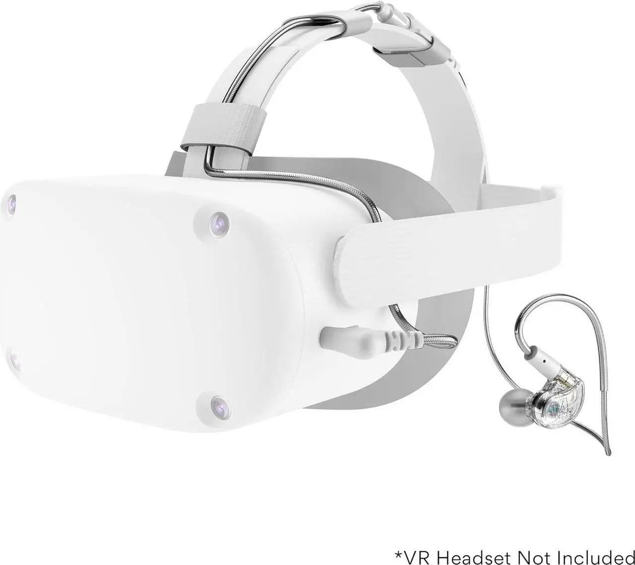 Alt view image 2 of 7 - MEE audio M6 VR Multiplatform in-Ear Earphones with Headset Microphone for PS5, Xbox, Nintendo Switch, PC; Also Includes Short Cable and mounting Bracket for Oculus Quest and Other VR Gaming Headsets