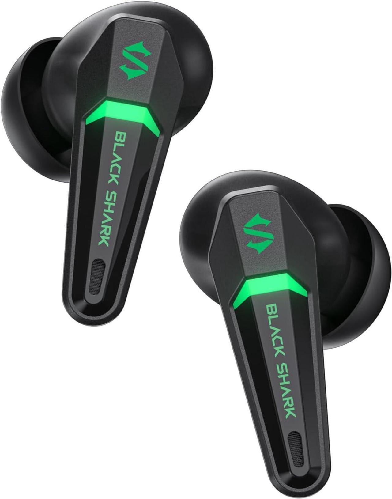 Alt view image 2 of 6 - Black Shark Wireless Bluetooth Earbuds,Gaming Earphone IPX4 Waterproof with Built-in Microphone, Dual Modes 35h Play Time Sport Headphones, Headset with 45ms Ultra-Low Latency for iOS & Android