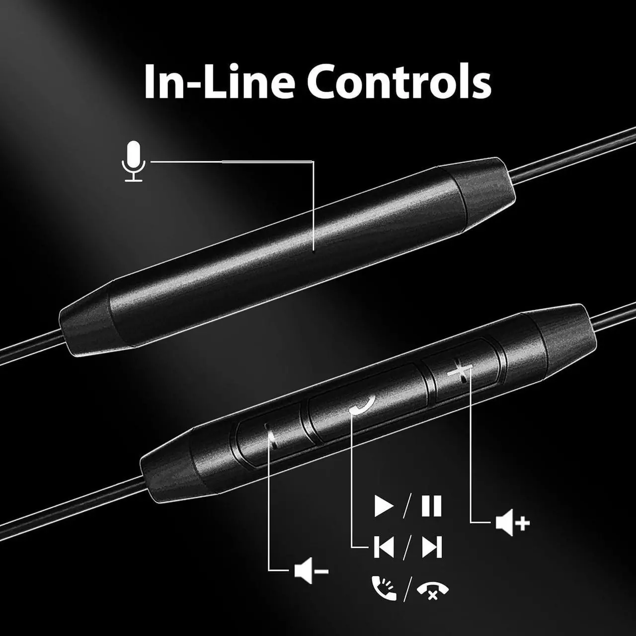 Alt view image 4 of 6 - Avantree Resolve - Wired Open-Ear Earbuds & Microphone (for Small-Medium Ear) with in-Line Controls and Wrap Around Over-Ear Hook, Surroundings Awareness, 3.5mm AUX Jack