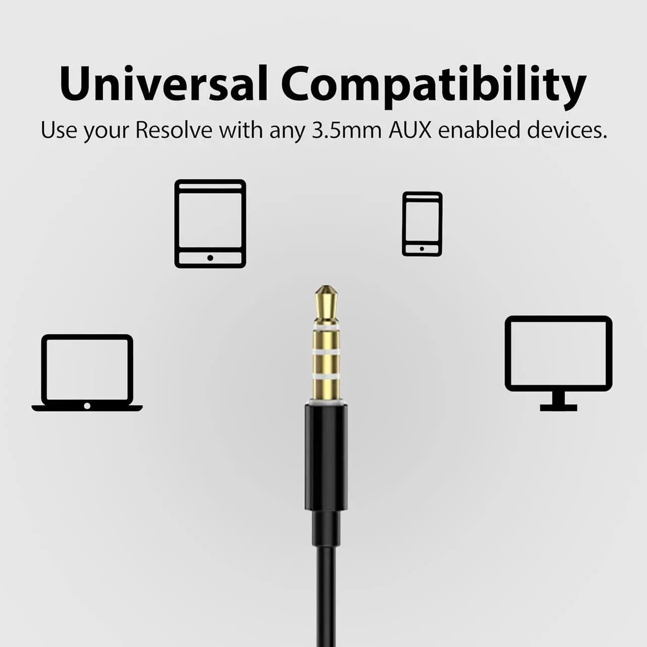 Alt view image 5 of 6 - Avantree Resolve - Wired Open-Ear Earbuds & Microphone (for Small-Medium Ear) with in-Line Controls and Wrap Around Over-Ear Hook, Surroundings Awareness, 3.5mm AUX Jack