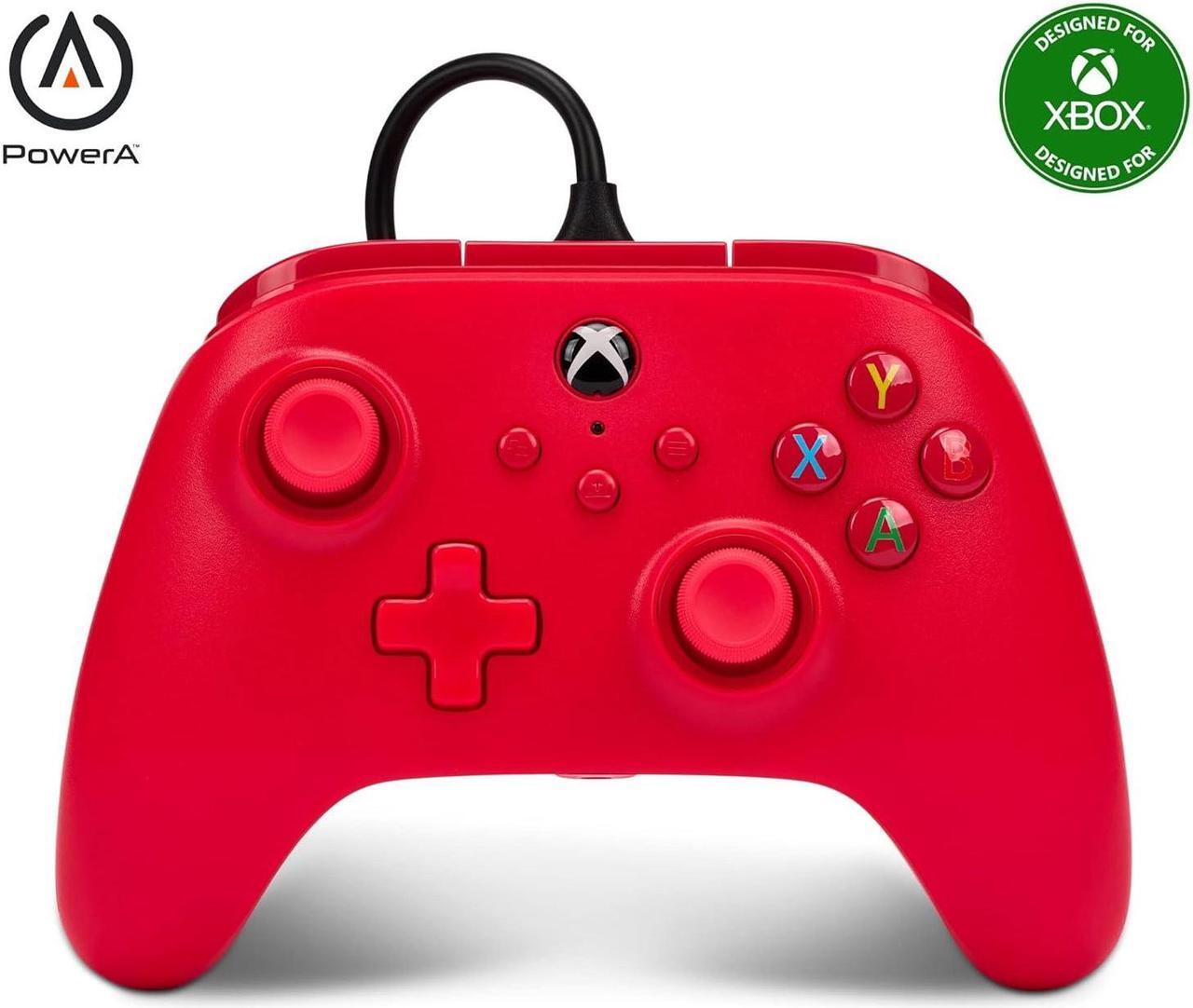 Main image of PowerA Wired Controller for Xbox Series X|S - Red, Officially Licensed for Xbox