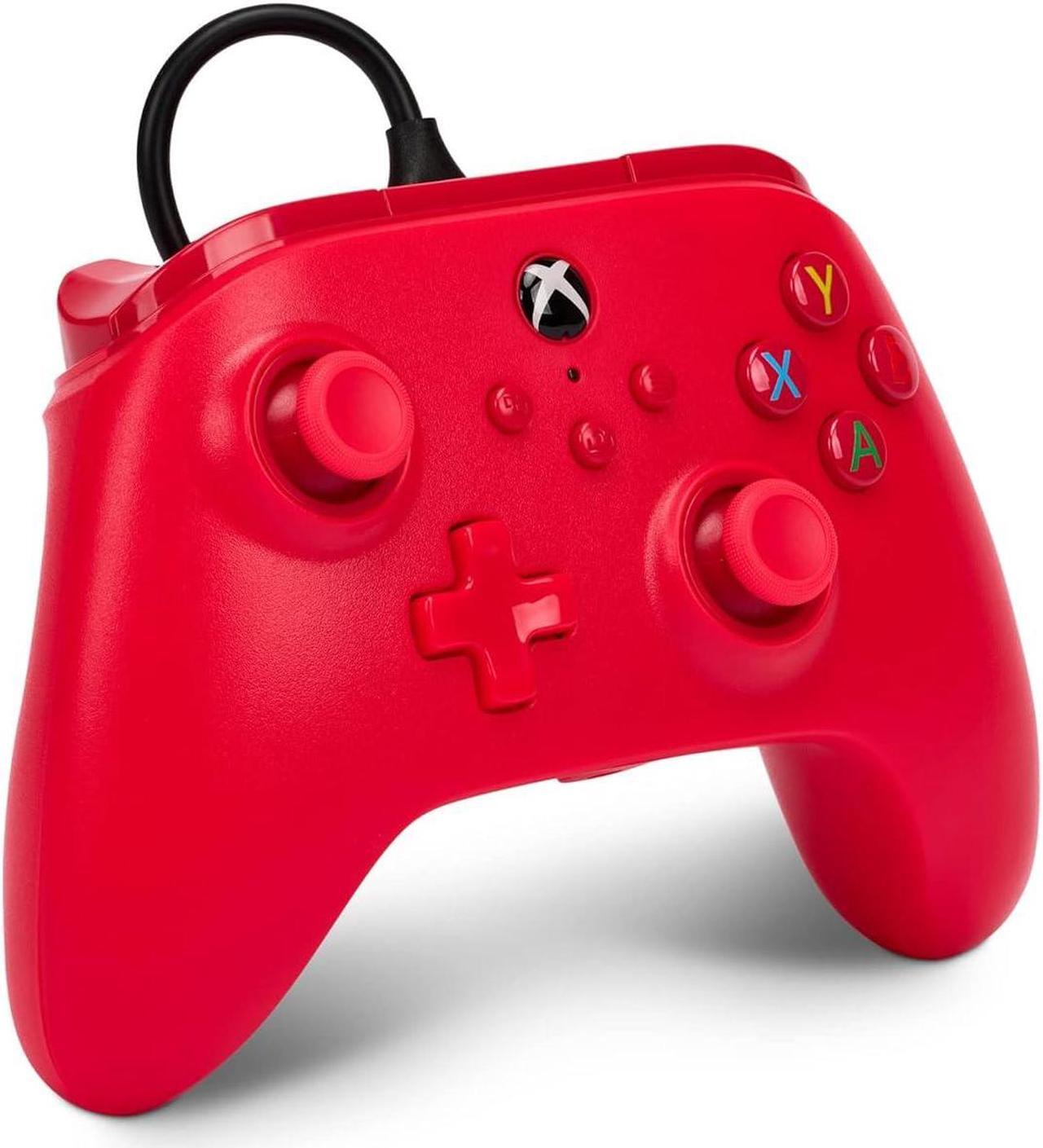 Alt view image 2 of 7 - PowerA Wired Controller for Xbox Series X|S - Red, Officially Licensed for Xbox