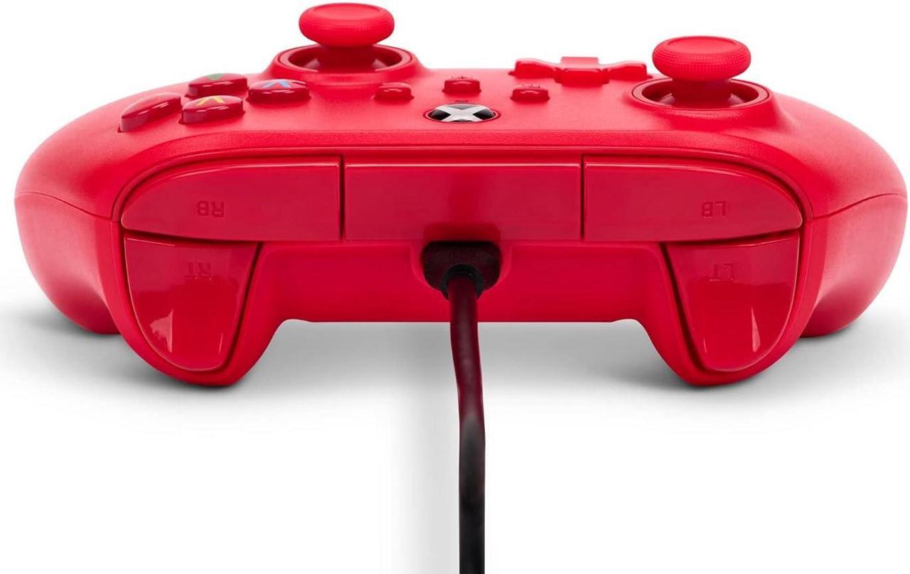 Alt view image 6 of 7 - PowerA Wired Controller for Xbox Series X|S - Red, Officially Licensed for Xbox