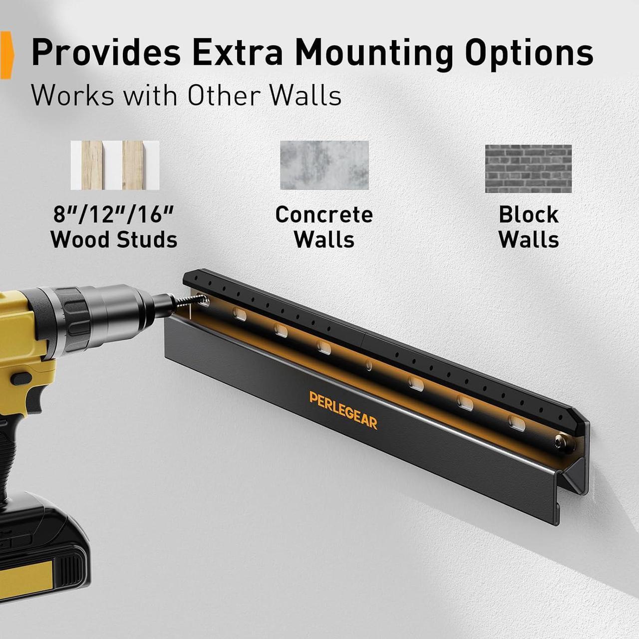 Alt view image 5 of 7 - Studless TV Wall Mount for Most 24-55 Inch TVs up to 100 lbs, No Stud TV Mount, Drywall TV Bracket with Max VESA 400x400mm, No Drill, Easy Install, Low Profile, PGMT7
