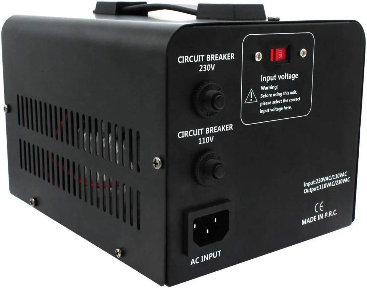 Alt view image 3 of 7 - Yinleader 1000W Voltage Converter Transformer(110V to 220V OR 220V to 110V) 1000 Watt Step Up/Down Converter 110/120 Volt - 220/240 Volt w/US Power Cord,Circuit Breaker Protection (VTUS-1000)