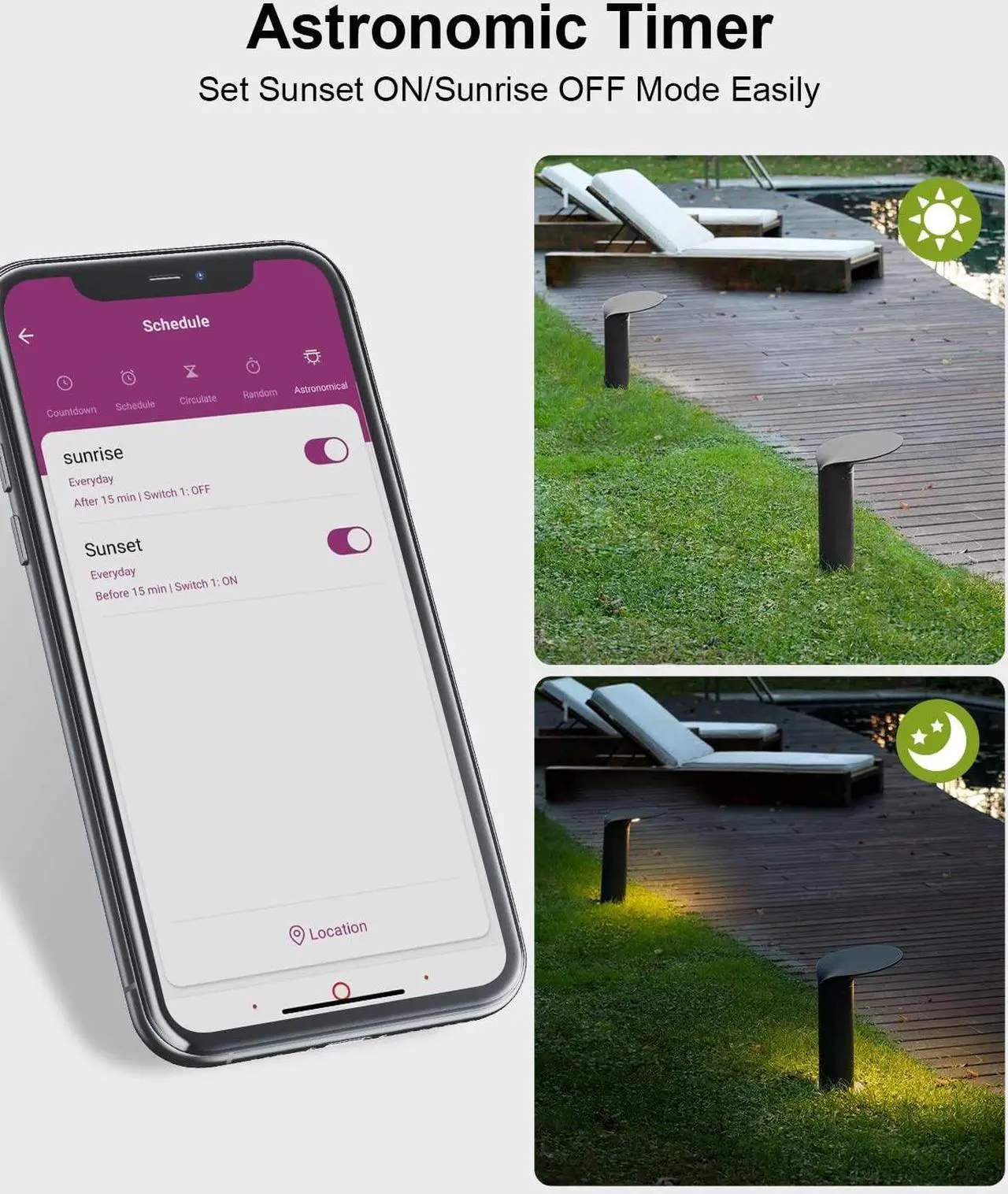 Alt view image 4 of 7 - SURAIELEC 300W Wi-Fi Low Voltage Landscape Transformer, 120V to 12V 15V AC Output, Smart Landscape Lighting Transformer for Indoor Outdoor Use, Work with Alexa and Google Assistant, Stainless Steel