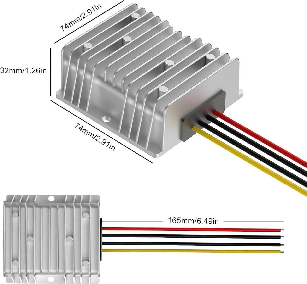 Alt view image 6 of 7 - 12v to 19v 5A 95W Boost Converter DC Power Adapter, Suitable for Cars, Trucks, Ships, LED Light Strips