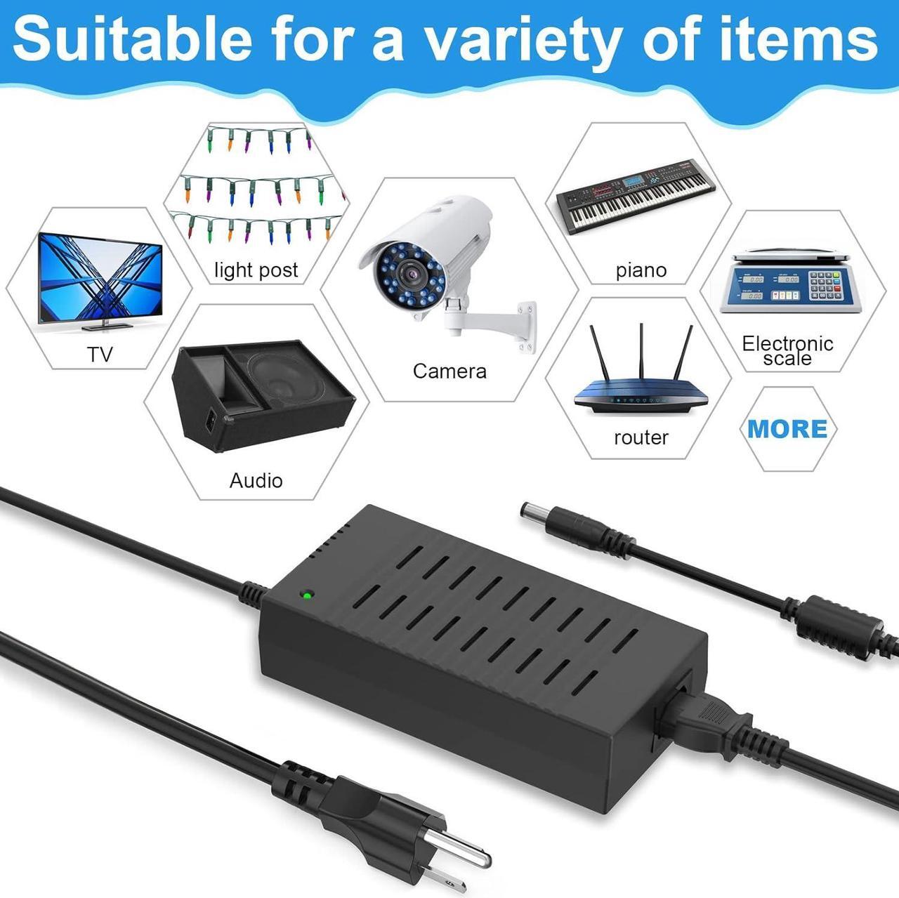 Alt view image 7 of 7 - 100-240V Main to 12V Charger Socket,AC/DC Converter,Power Adapter (12V/15A)