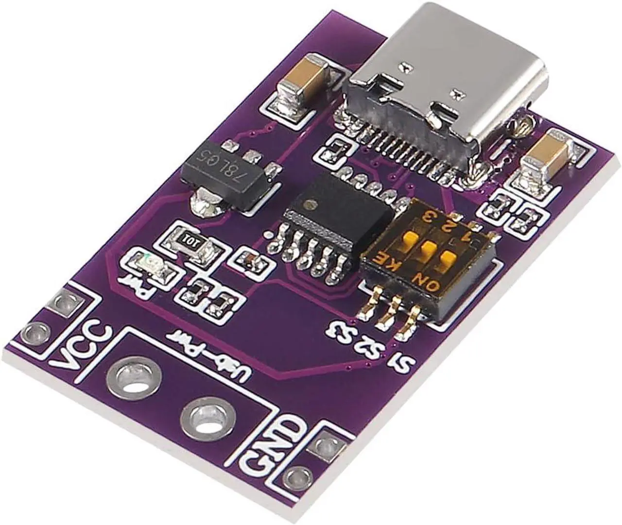 Alt view image 4 of 7 - DWEII 10-Pack Type-C QC AFC PD2.0 PD3.0 to DC Spoof Scam Fast Charge Trigger Polling Detector USB-PD Notebook Power Supply Change Board Module