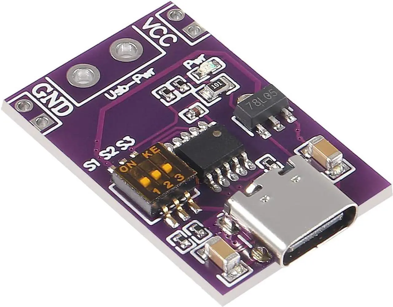 Alt view image 5 of 7 - DWEII 10-Pack Type-C QC AFC PD2.0 PD3.0 to DC Spoof Scam Fast Charge Trigger Polling Detector USB-PD Notebook Power Supply Change Board Module