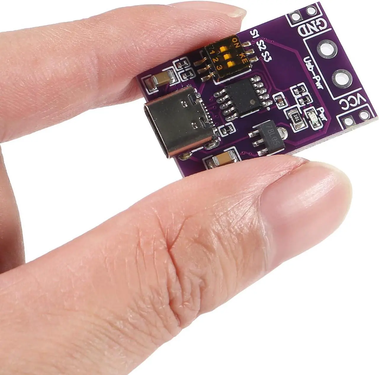 Alt view image 7 of 7 - DWEII 10-Pack Type-C QC AFC PD2.0 PD3.0 to DC Spoof Scam Fast Charge Trigger Polling Detector USB-PD Notebook Power Supply Change Board Module