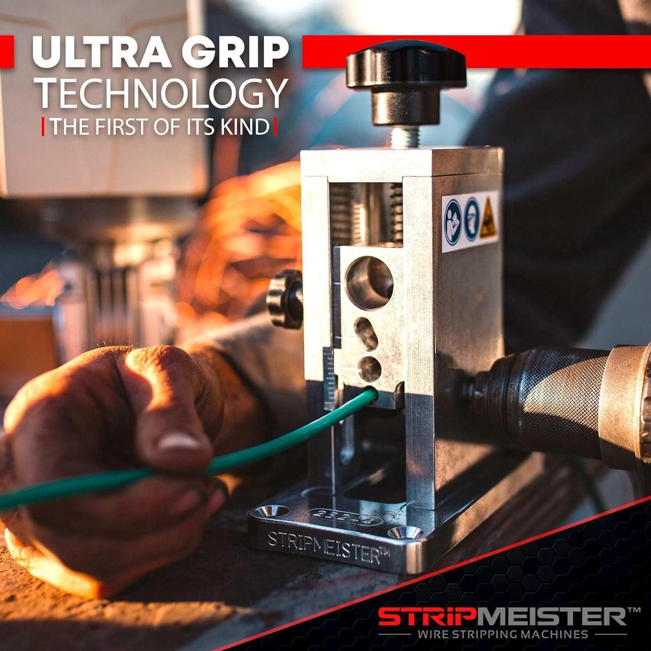 Alt view image 5 of 5 - StripMeister Original Drill-Powered Wire Stripper Machine - Manual Wire Stripping Made Easy, Copper Wire Stripper, Drill Wire Stripper, Electric Wire Stripping & Stripping Tool Drill Attachment