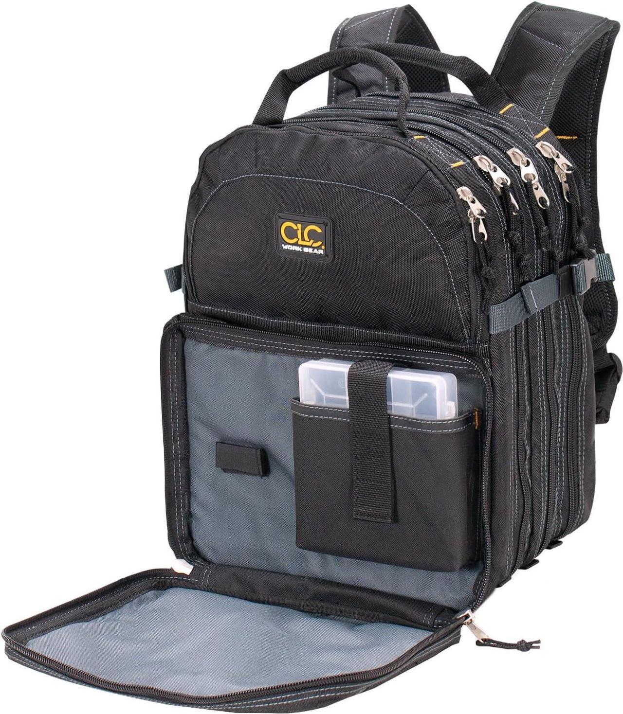 Alt view image 6 of 7 - Custom Leathercraft1132 75-Pocket Tool Backpack