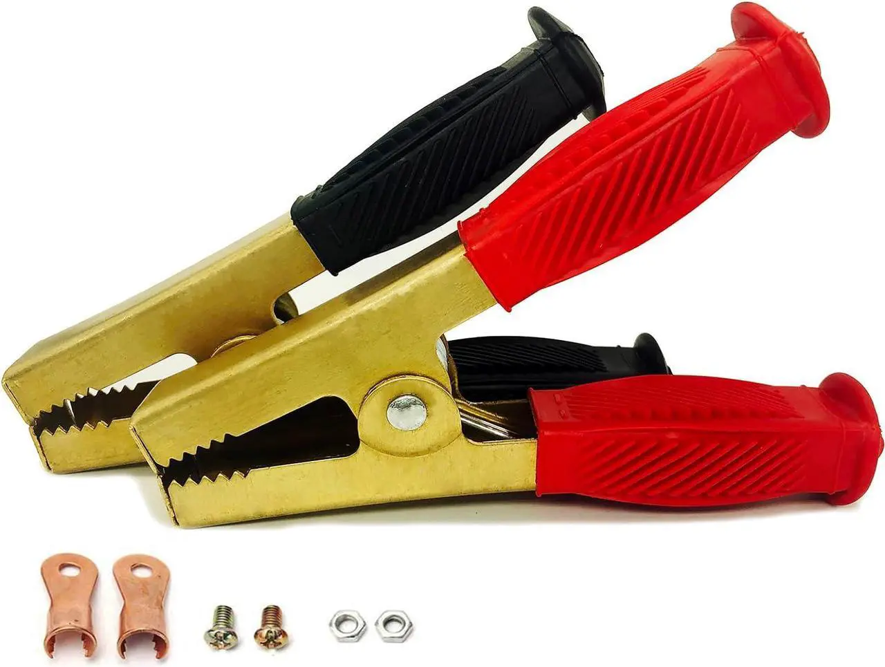 Main image of Jumper Cable Battery Clamps Crocodile Clamp Pure Copper 100A/800A/1500A Car Battery Charger Clamps Power Replacement Battery Alligator Clips Jumper Cables Clamp Welding machine clamp (large 500-1500A)
