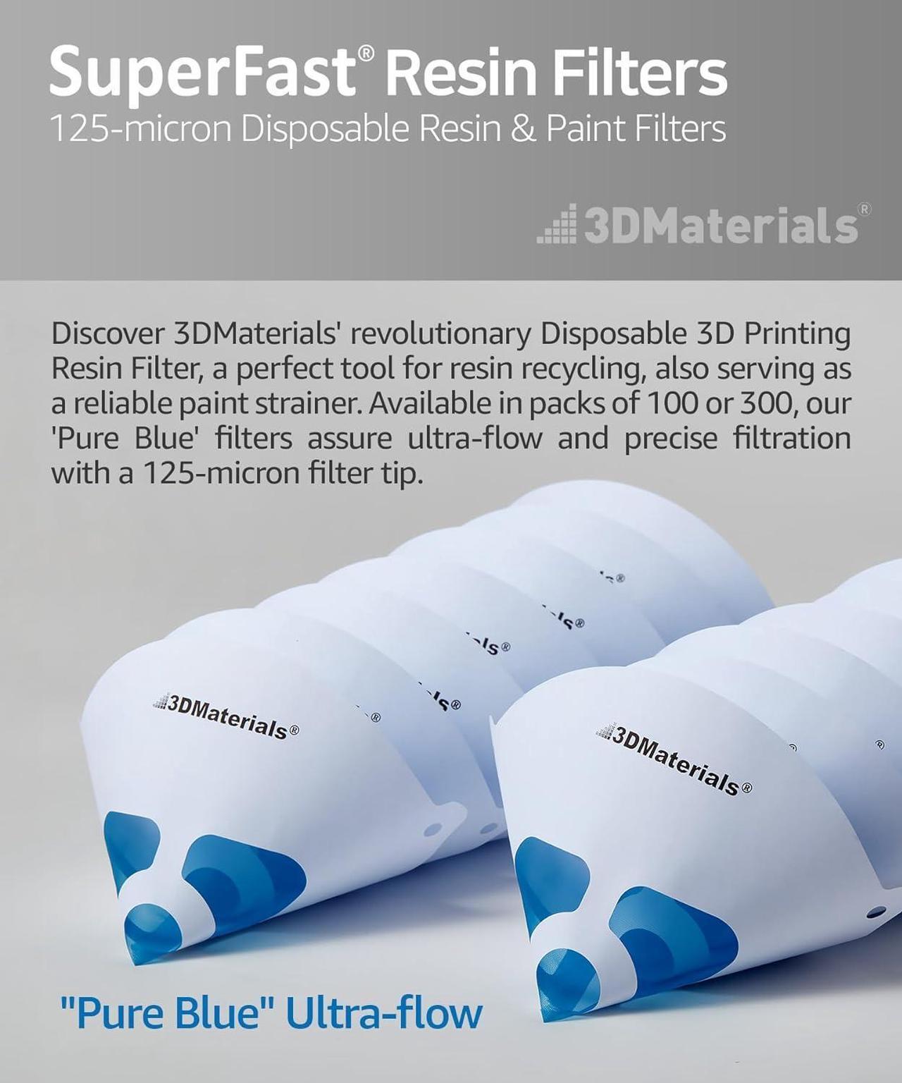 Alt view image 2 of 7 - SuperFilter 100 pcs, Disposable Filter, 3D Printer Resin and Paint Strainer, Made in Korea by 3DMaterials